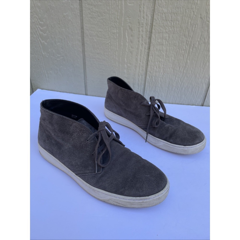 Vince. Abe chukka suede Leather sneaker Mens 10.5M Platform Gray‎ Lining Casual